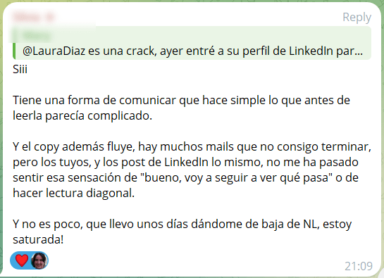 testimonio newsletter redaccion seo