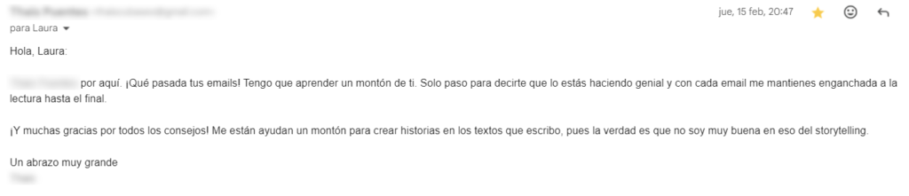 testimonio newsletter redaccion seo