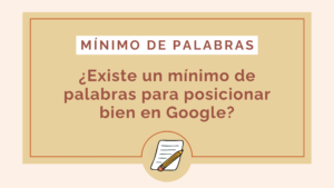 minimo de palabras