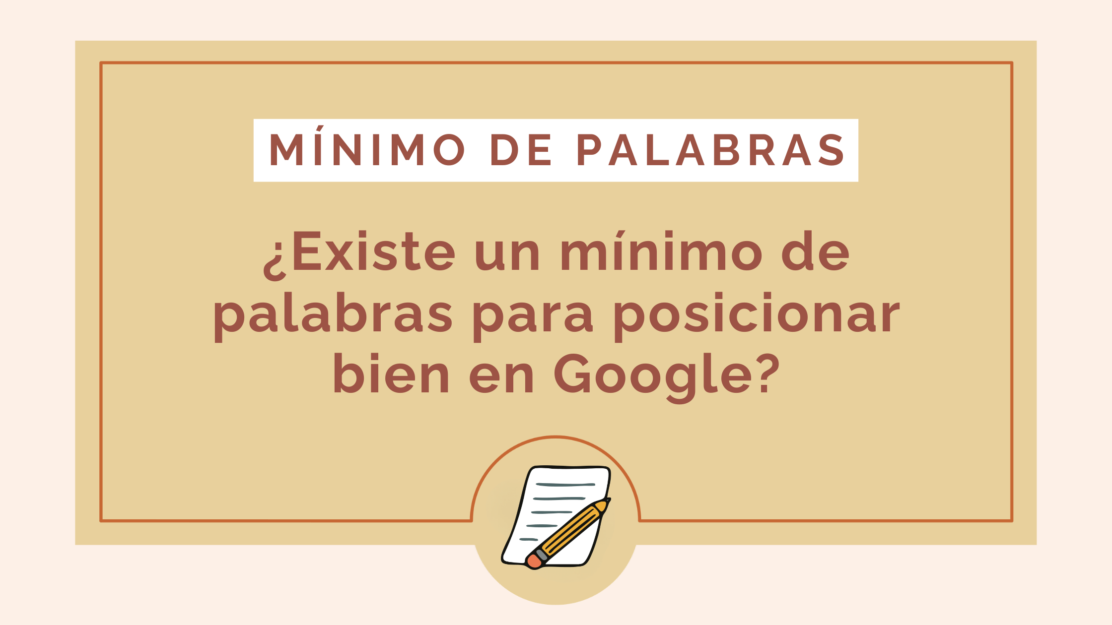 minimo de palabras