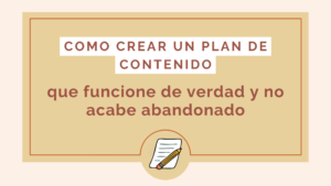 como crear un plan de contenido
