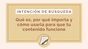 intencion de busqueda